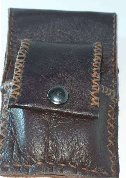 Top Grain Leather Zippo Pouch
