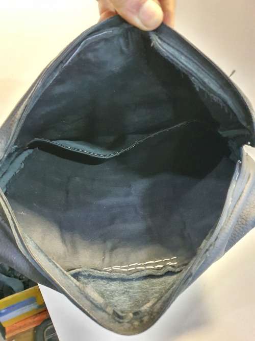 Top Grain Genuine Leather Laptop Bag Hand Made, One of Kind, 18` View my other items