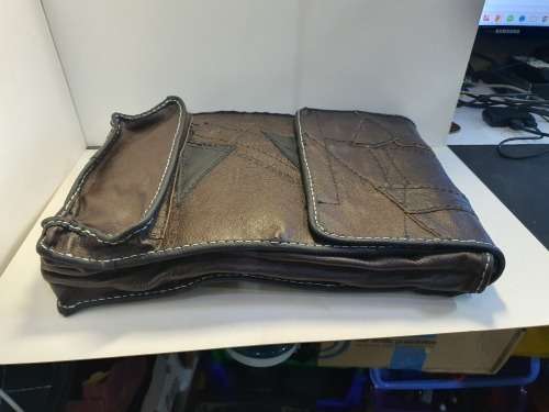 Top Grain Genuine Leather Laptop Bag Hand Made, One of Kind, 18` View my other items