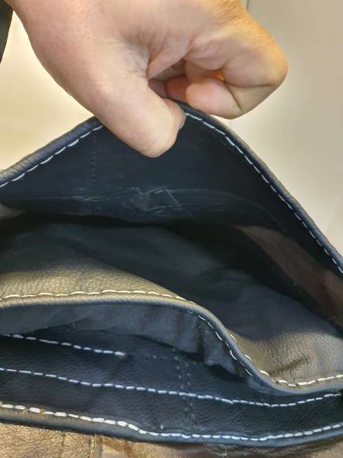 Top Grain Genuine Leather Laptop Bag Hand Made, One of Kind, 18` View my other items