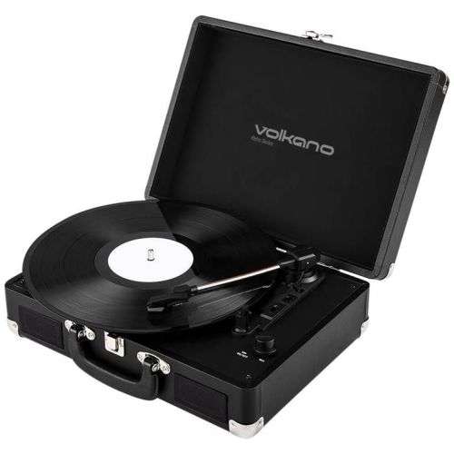 Volkano Retro Series Portable Vinyl Player and Bluetooth Speaker