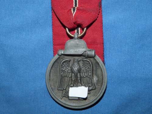 WW2 German Winter Campaign Medal - Eastern Front 1941/42 with Ribbon Bar