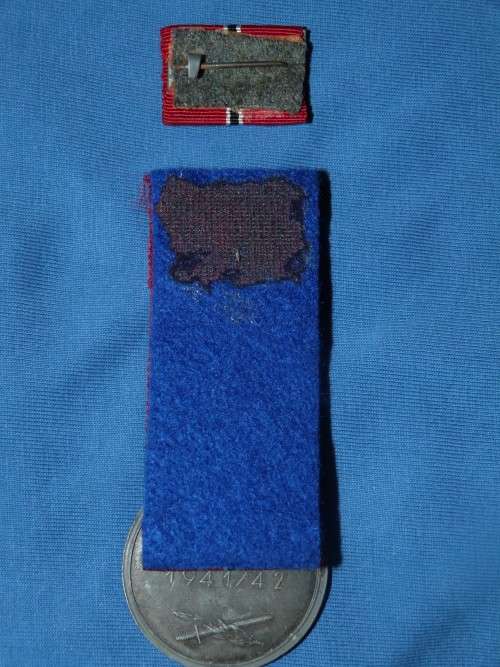 WW2 German Winter Campaign Medal - Eastern Front 1941/42 with Ribbon Bar