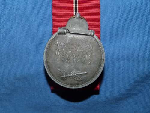 WW2 German Winter Campaign Medal - Eastern Front 1941/42 with Ribbon Bar