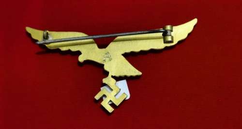 WW2 German Luftwaffe Breast Eagle - Maker -Assman
