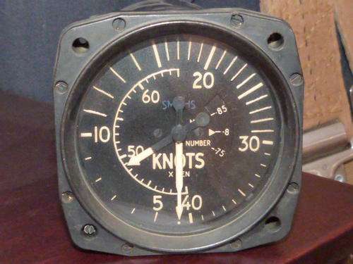 Early 1960s-1970s British Jet Aircraft Speed and Mach indicator