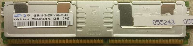 14GB (14x 1GB) Ram - 1GB 2Rx8 PC2 - 5300F - 555 - 11 - B0