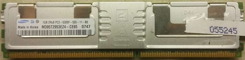 14GB (14x 1GB) Ram - 1GB 2Rx8 PC2 - 5300F - 555 - 11 - B0