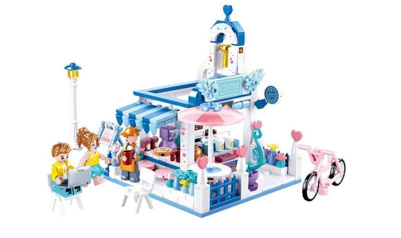 Sluban Building Set: Girl`s Dream Coffee Shop - 289 Pieces (Box damaged)