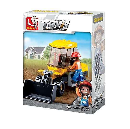 Sluban Building Set - Small Wheel Loader - 91 Pieces (Box Damaged)