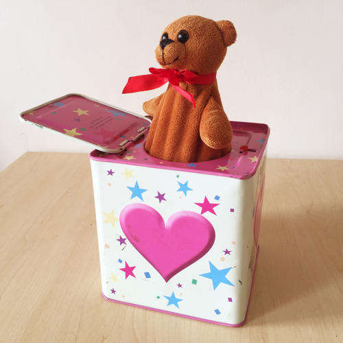 Jack In the Box Tin Toy (Working, 150mm 200mm x 150mm)