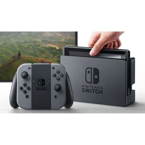 Nintendo Switch Console (With Grey Joy-Cons) + 128GB + Mario Tennis