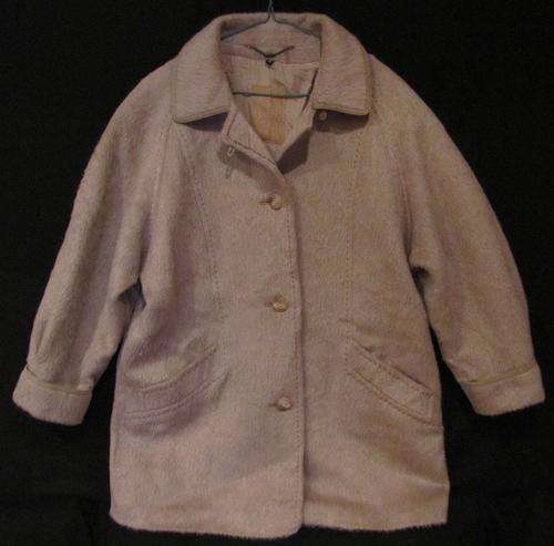 Ladies Elegant Winter 100% Natural Lama Hair Coat, Very Warm and Comfortable, Size 44