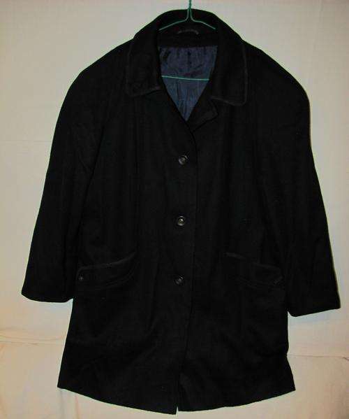 Ladies Stylish Navy Blue Wool & Cashmere Jacket, Warm, Lined and Comfortable, Size 40