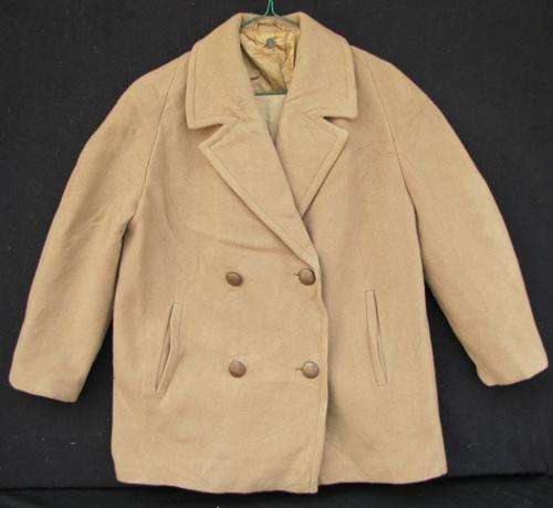 Ladies Stylish Double Breasted 100% Wool Jacket, Lined and Comfortable, Size 40