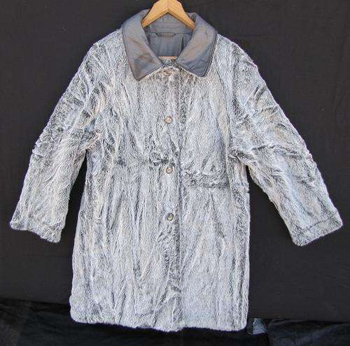 Ladies Reversible Imitation Fur 1/2 Coat, Very Warm, Water Resistant and Comfortable, Size 40