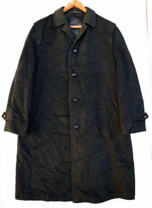 Stunning Mens Dark Olive Green Stylish Wool 3/4 Coat, warm, lined and comfortable, Size 36