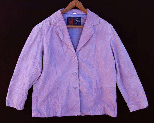 Ladies Stunning Leather Casual Jacket, Lined, Warm and Comfortable, Size 40/42