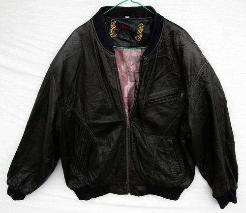 Ladies Elegant Black Genuine Leather Casual Jacket, Lined, Very Warm and Comfortable, Size 38