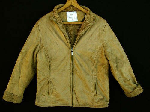 Fetching Womans Sheep Skin Jacket, Very Warm and Comfortable, Size 38