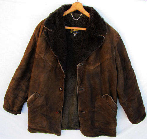 Mens Fetching Dark Brown Sheep Skin Jacket, Very Warm and Comfortable, SA Size 34
