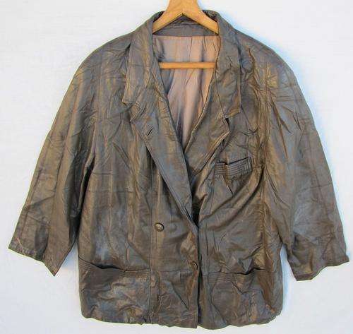 Ladies Superb Brown Leather Jacket, Warm and Comfortable, Size 38