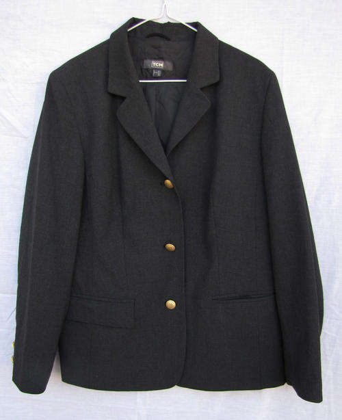 Ladies Stunning Charcoal Jacket, Comfortable SA Size 38