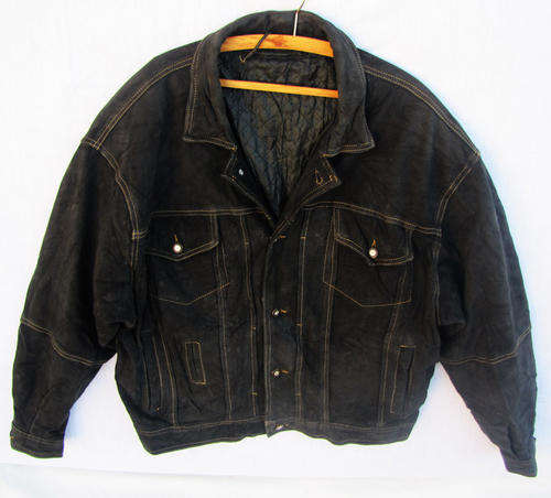 Mens Diesel Dark Blue Genuine Leather Jacket, Warm and Comfortable, SA Size 34