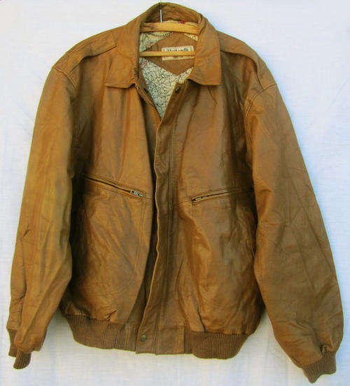 Mens Fine Brown Leather Jacket, Warm and Comfortable, SA Size 36