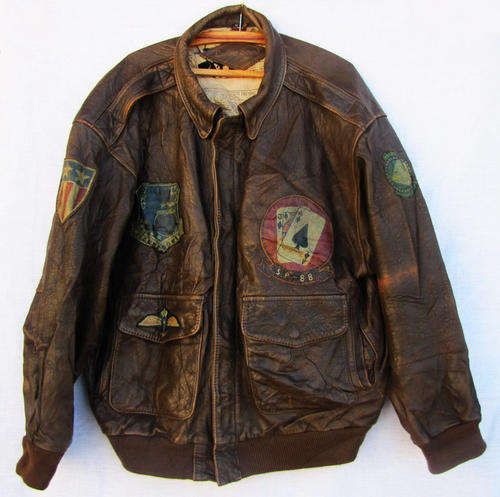 Mens Handsome Brown Genuine Leather Jacket, Lined, Warm and Comfortable, Size 36