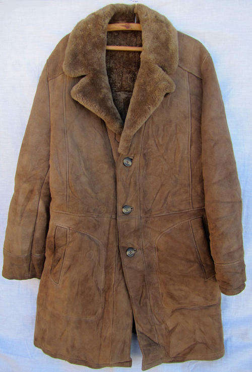 Mens Stylish Genuine SHEEPSKIN  Light Brown 3/4 Coat, Very Warm and Comfortable, SA Size 34