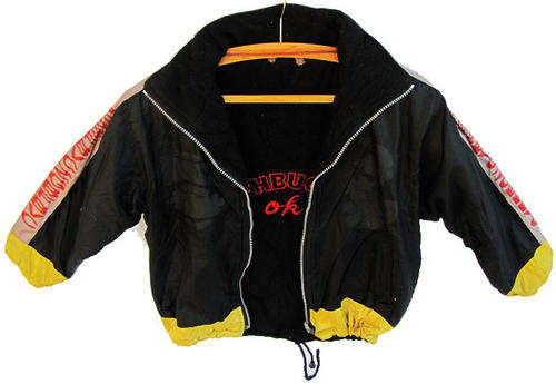 Boys Padded Black and Yellow Jacket, Reversible, SA Age 6-7