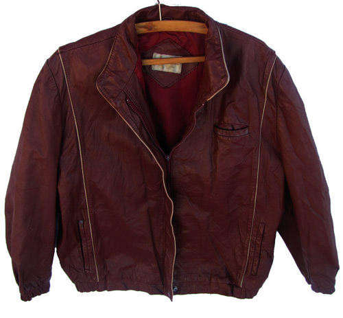 Ladies Trendy Maroon Leather Jacket - SA Size 36