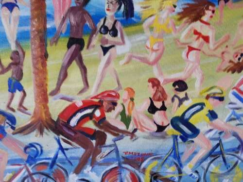 TOMMY MOTSWAI SUMMER HOLIDAYS PAINTING