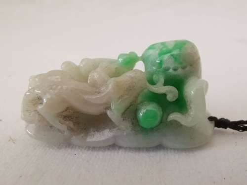 CHINESE JADE PENDANT OF KYLIN