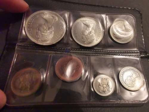 RHODESIA 1964 PROOF SET OF SEVEN COINS