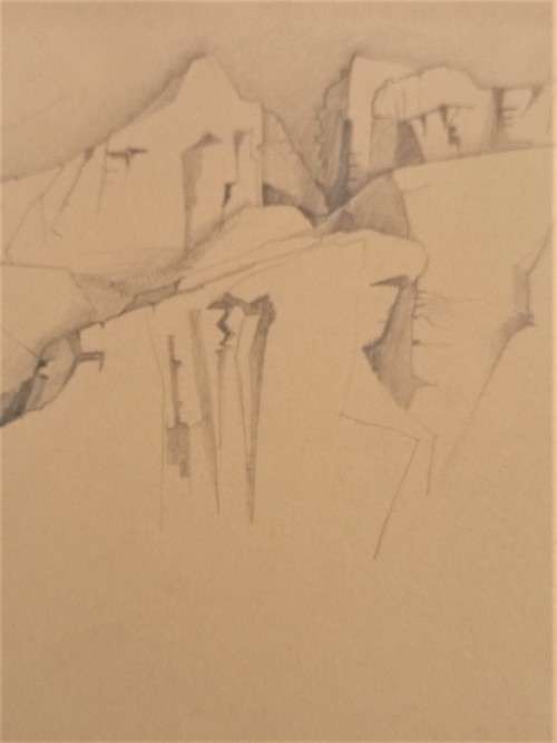 ORIGINAL STANLEY PINKER DRAWING OF CEDERBERG