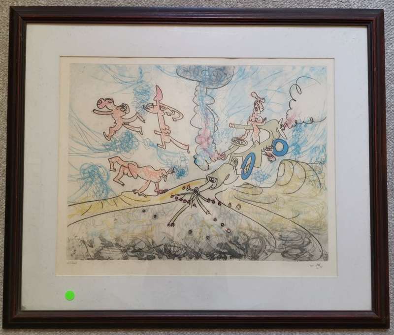 ROBERTO MATTA ETCHING