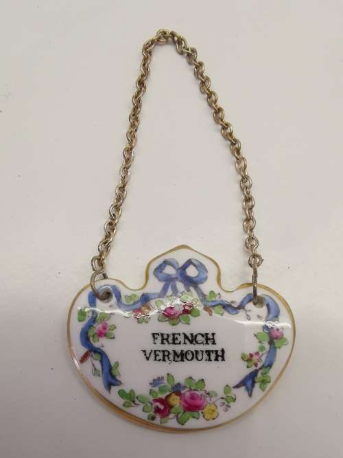 SET OF ROYAL ADDERLEY PORCELAIN BOTTLE LABELS