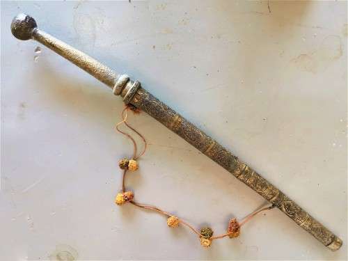 ANTIQUE BURMESE CERIMONIAL 'DHA' SWORD