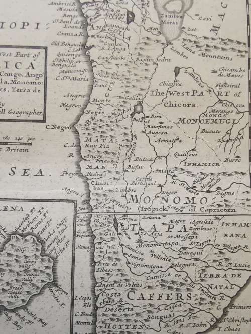 HERMAN MOLL MAP OF AFRICA, PUBLISHED 1729