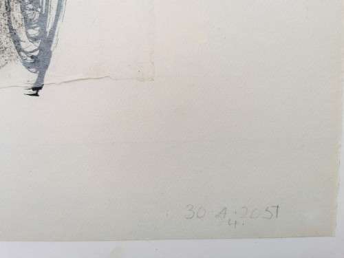 CYNTHIA VILLET (1934 - 2018) SA 20th CENTURY MIXED MEDIA ON PAPER - AUTHENTICATED