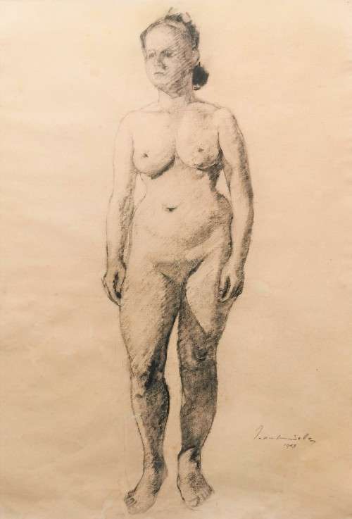 JEAN WELZ 1900-1975 NUDE STUDY