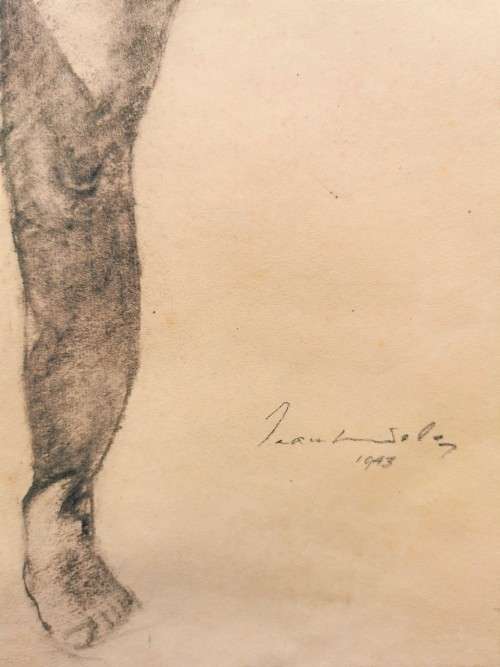 JEAN WELZ 1900-1975 NUDE STUDY