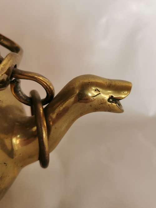 A 16TH CENTURY FLEMISH LEADED BRONZE TWIN-SPOUTED LAVABO, the 16th century way to wash ones hands