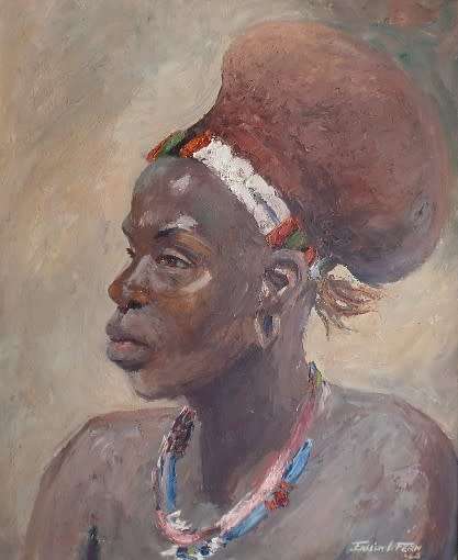 EMILY ISABEL FERN PORTRAIT OF AN AFRICAN MAIDEN