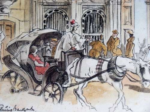 PHILIP BAWCOMBE WAR TIME ARTIST CAIRO 1943 WATERCOLOUR