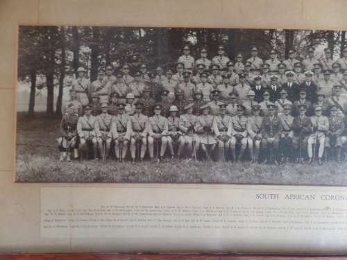 ORIGINAL SOUTH AFRICAN CORONATION CONTINGENT, LONDON 1937 PHOTOGRAPH BY H.R.GWYER GIBBS