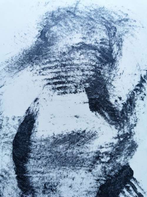 WONDERFUL !! CYNTHIA VILLET (1934 - 2018) SA 20th CENTURY OIL and INK ON PAPER - AUTHENTICATED