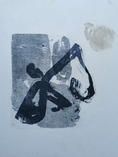 WONDERFUL !! CYNTHIA VILLET (1934 - 2018) SA 20th CENTURY OIL and INK ON PAPER - AUTHENTICATED